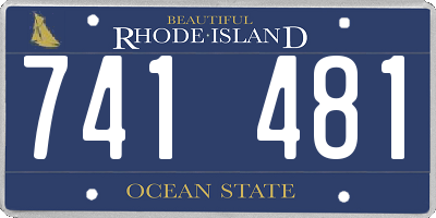 RI license plate 741481