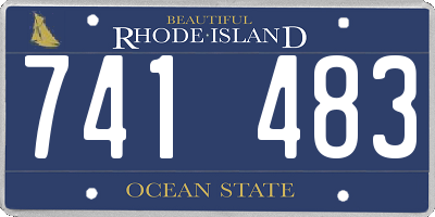 RI license plate 741483