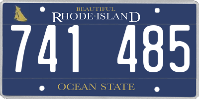 RI license plate 741485