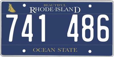 RI license plate 741486