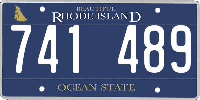 RI license plate 741489