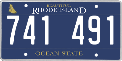 RI license plate 741491