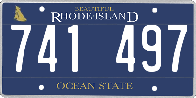 RI license plate 741497