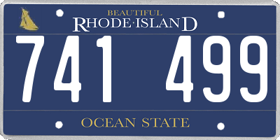 RI license plate 741499