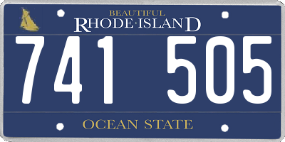 RI license plate 741505