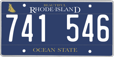 RI license plate 741546