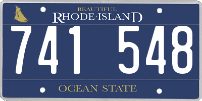 RI license plate 741548