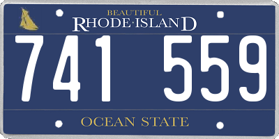 RI license plate 741559
