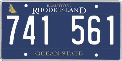 RI license plate 741561