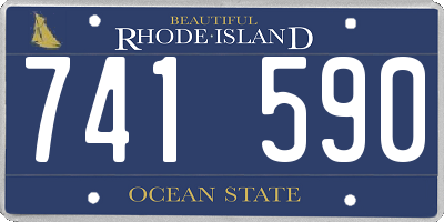 RI license plate 741590
