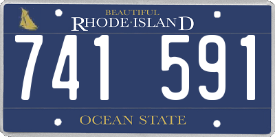 RI license plate 741591