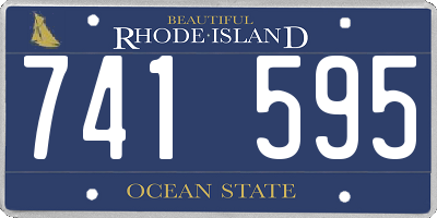 RI license plate 741595