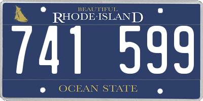 RI license plate 741599