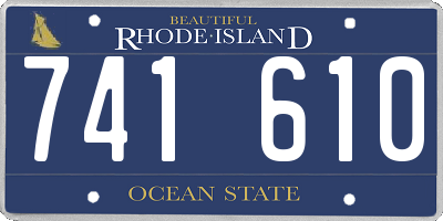 RI license plate 741610