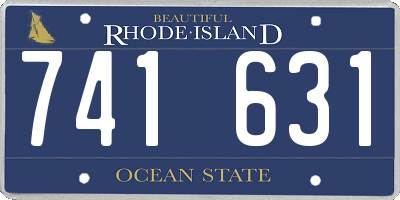RI license plate 741631