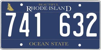 RI license plate 741632