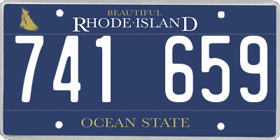 RI license plate 741659