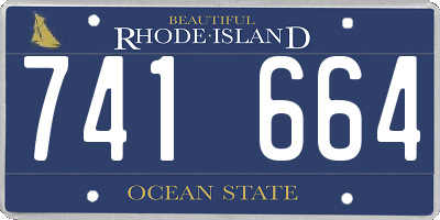 RI license plate 741664