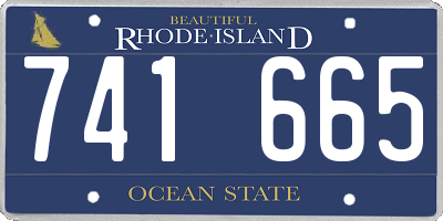 RI license plate 741665