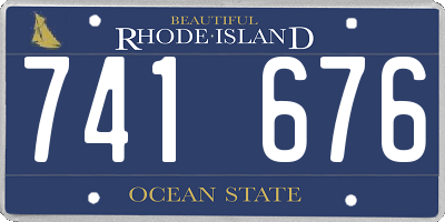 RI license plate 741676