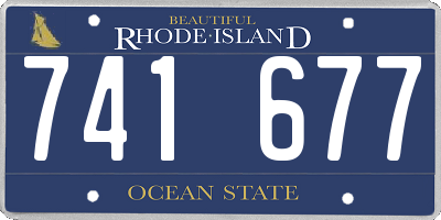 RI license plate 741677