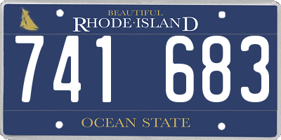RI license plate 741683