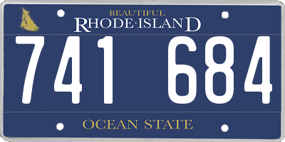 RI license plate 741684