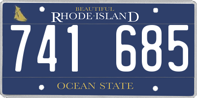 RI license plate 741685