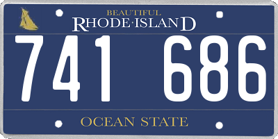 RI license plate 741686