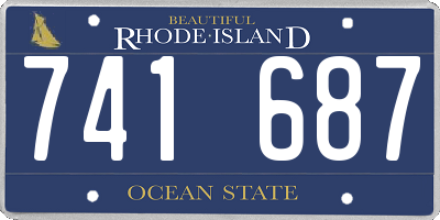 RI license plate 741687