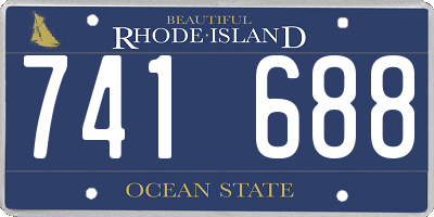 RI license plate 741688