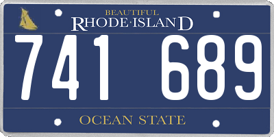 RI license plate 741689