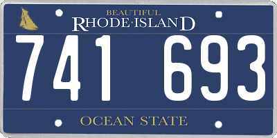 RI license plate 741693