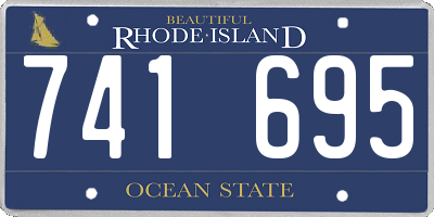RI license plate 741695