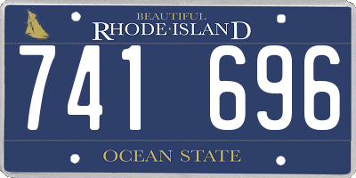 RI license plate 741696