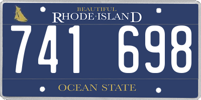 RI license plate 741698