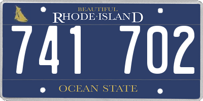 RI license plate 741702