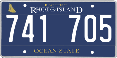 RI license plate 741705