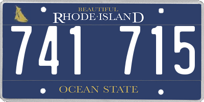 RI license plate 741715