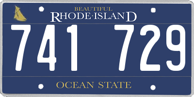 RI license plate 741729