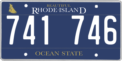 RI license plate 741746