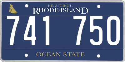 RI license plate 741750