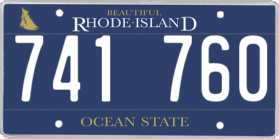RI license plate 741760