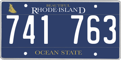 RI license plate 741763