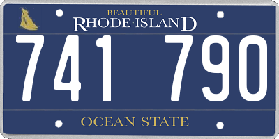 RI license plate 741790