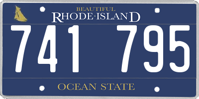RI license plate 741795