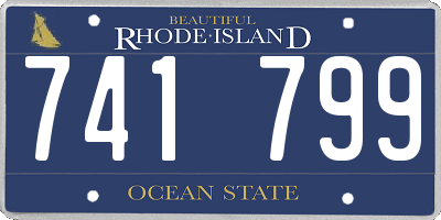 RI license plate 741799