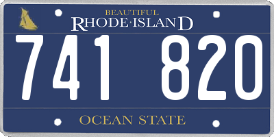 RI license plate 741820
