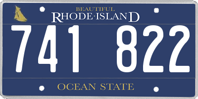 RI license plate 741822