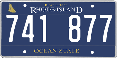 RI license plate 741877